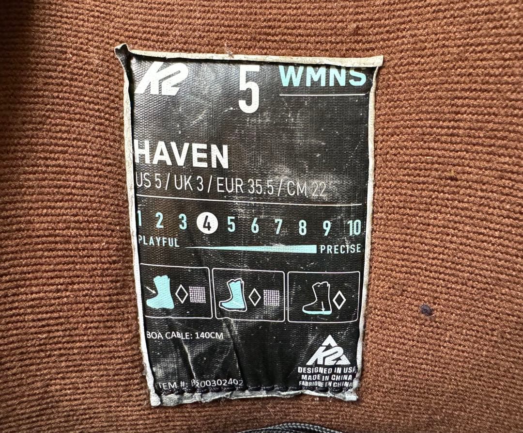 K2 スノーボード　ブーツ　２２cm