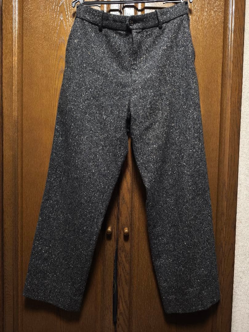 MARKAWARE　カシミヤ　ドネガルツイード　トラウザー　サイズ３　L　グレー