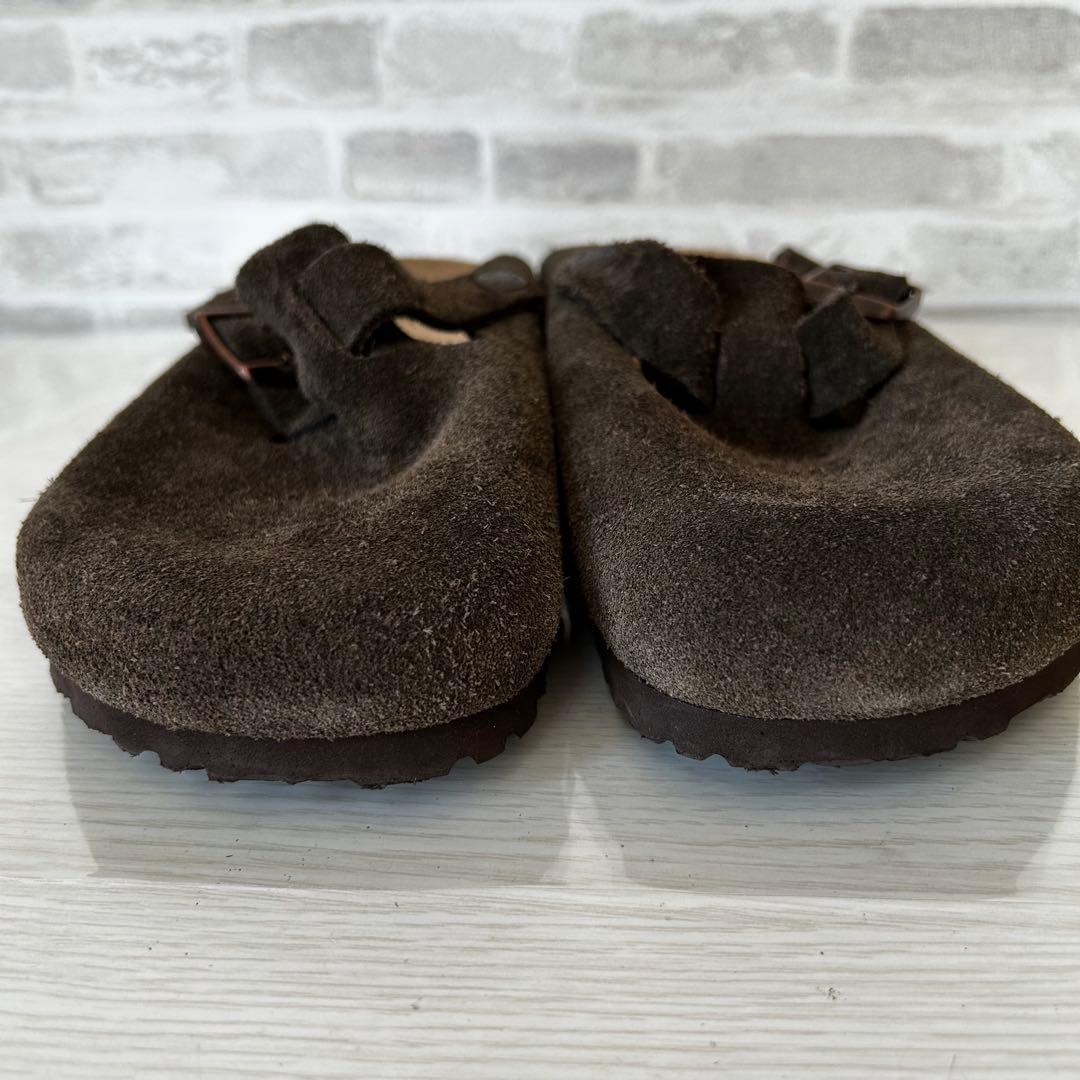 【美品】ビルケンシュトック ボストン 38 24.5 スエード サンダル