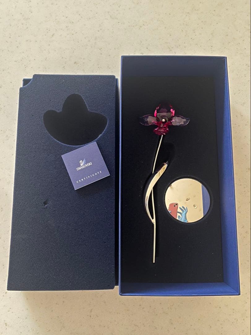 【希少•美品】SWAROVSKI Doroa Fuchsia Rain 廃盤品