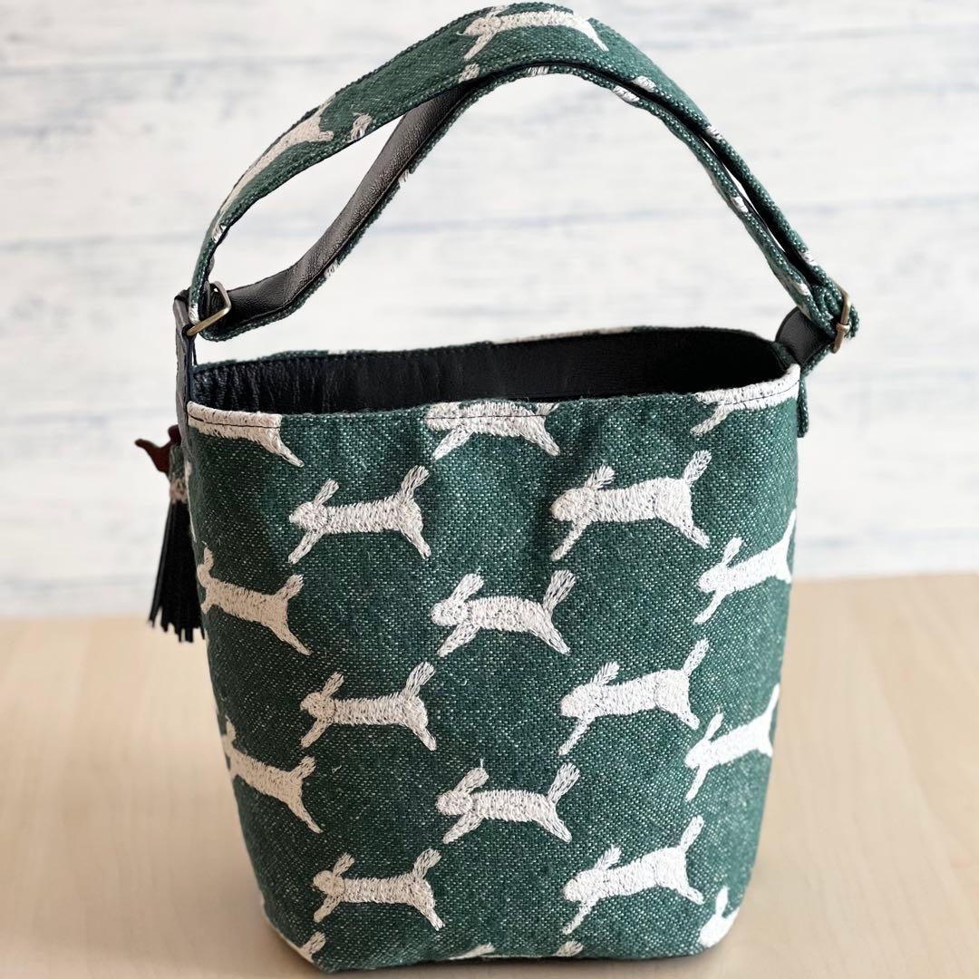 オーダー用　ミナペルホネンと本革のワンハンドルバッグ