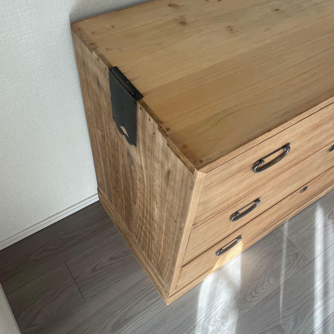 32)桐箪笥　3杯　アンティーク　チェスト　和箪笥　着物　古家具　レトロ