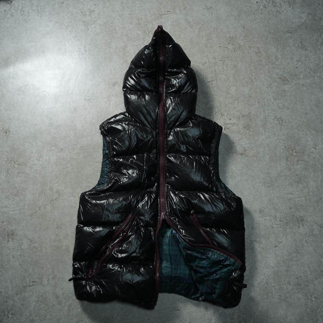 y2k DUVETICA ダウンベスト リバーシブル ブラックウォッチ グランジ