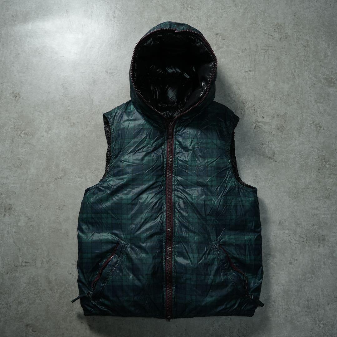 y2k DUVETICA ダウンベスト リバーシブル ブラックウォッチ グランジ