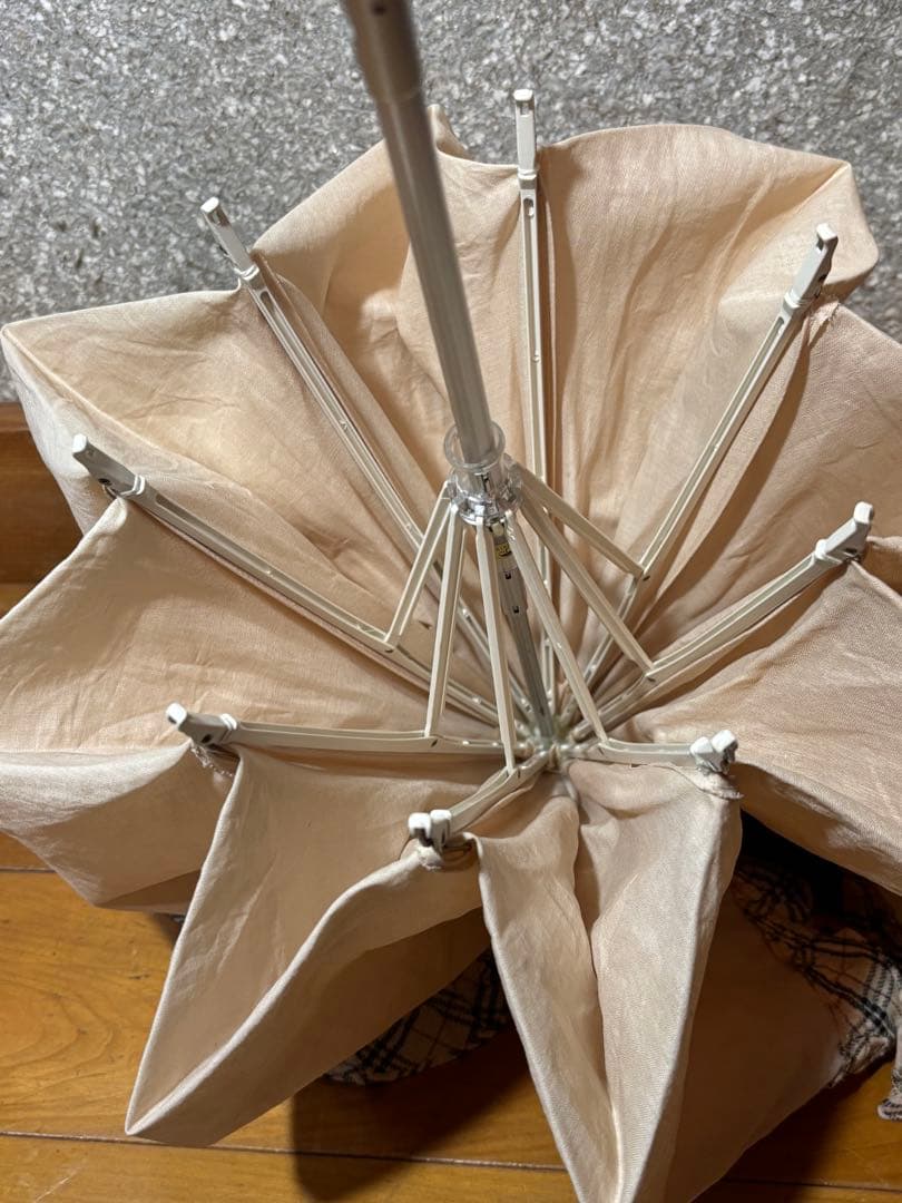 BURBERRY バーバリー 傘/日傘/折り畳み ノバチェック フリル 晴雨兼用