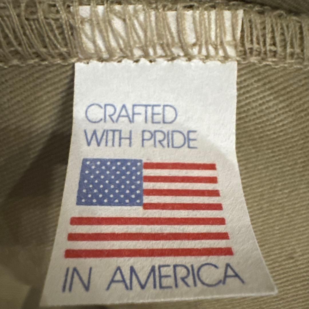 80s VINTAGE CHINO SHORTS ARMY KHAKI USA製