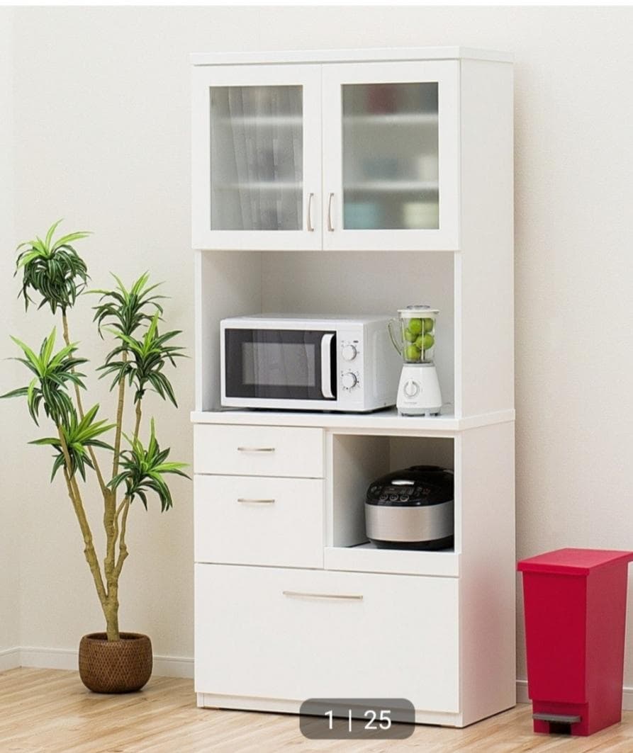 ニトリ　キッチンボード　食器棚　コパン80KB