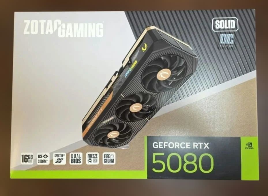 グラフィックボード・グラボ・ビデオカード ZOTAC GAMING GeForce RTX 5080 SOLID OC