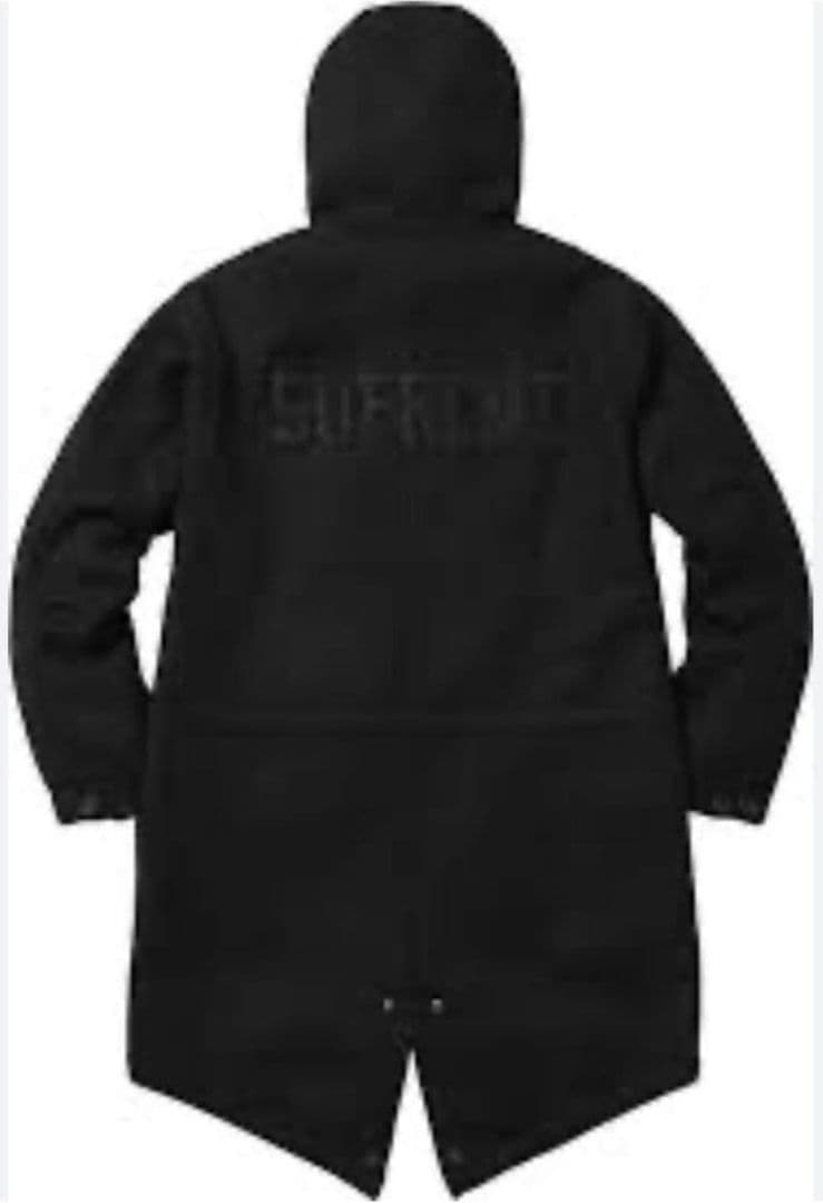 【美品】Supreme Wool Fishtail Parka 16AW M 黒