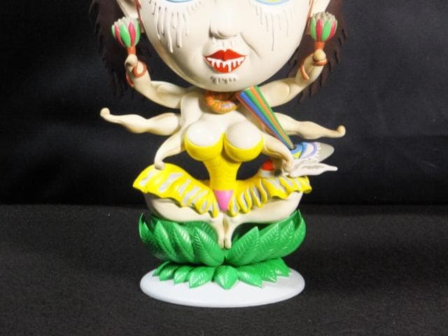 現代美術 田名網敬一　直筆サイン『KANNON観音菩薩像』立体ペイント1205C