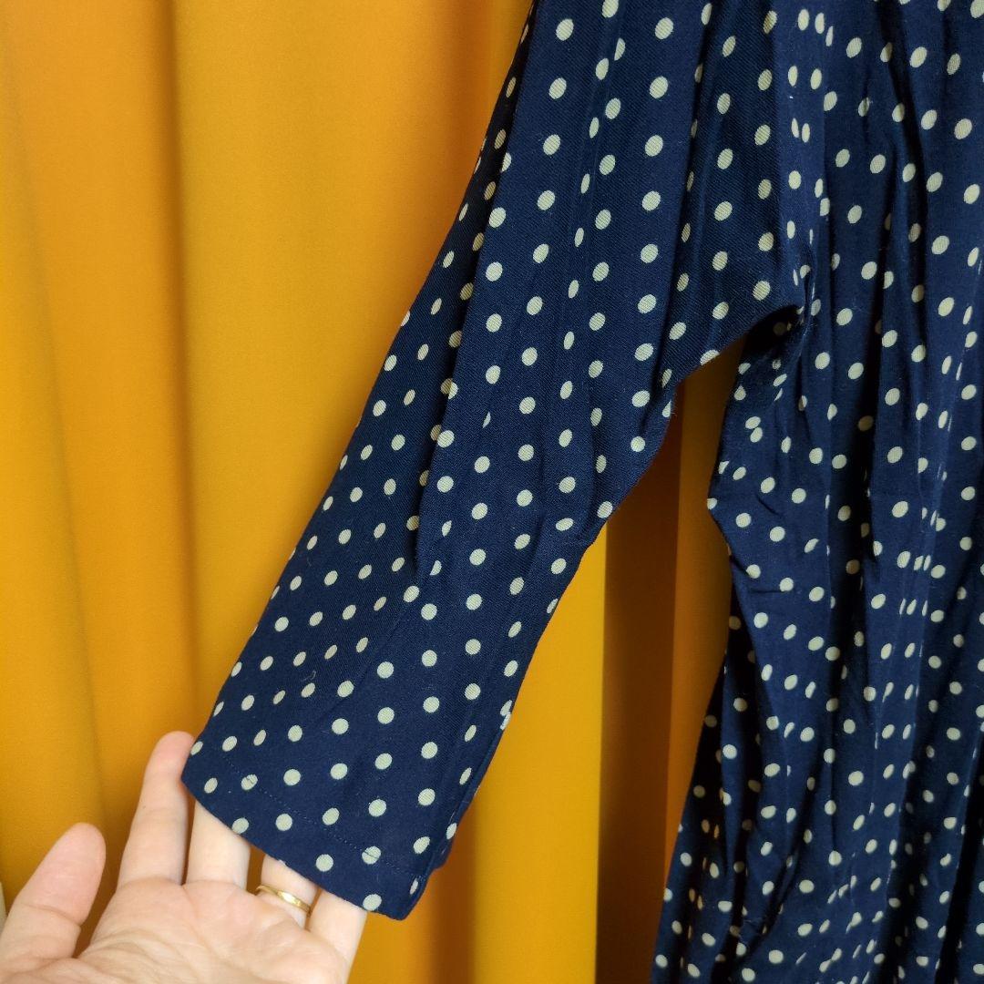 イオグラフィックa.ドット七分袖ワンピース