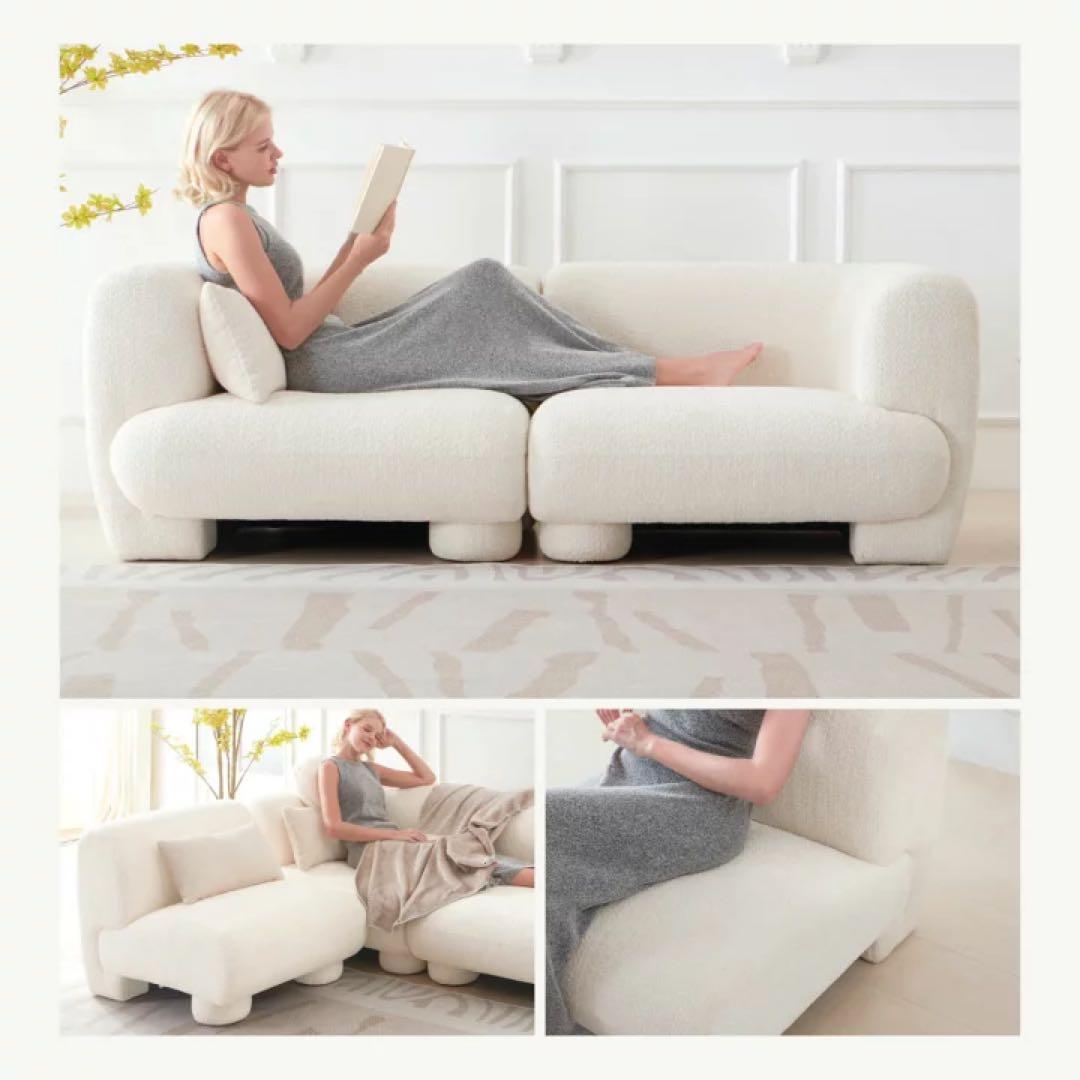 【新品】SMOO nuts ソファ ブークレ 韓国 モジュールソファ