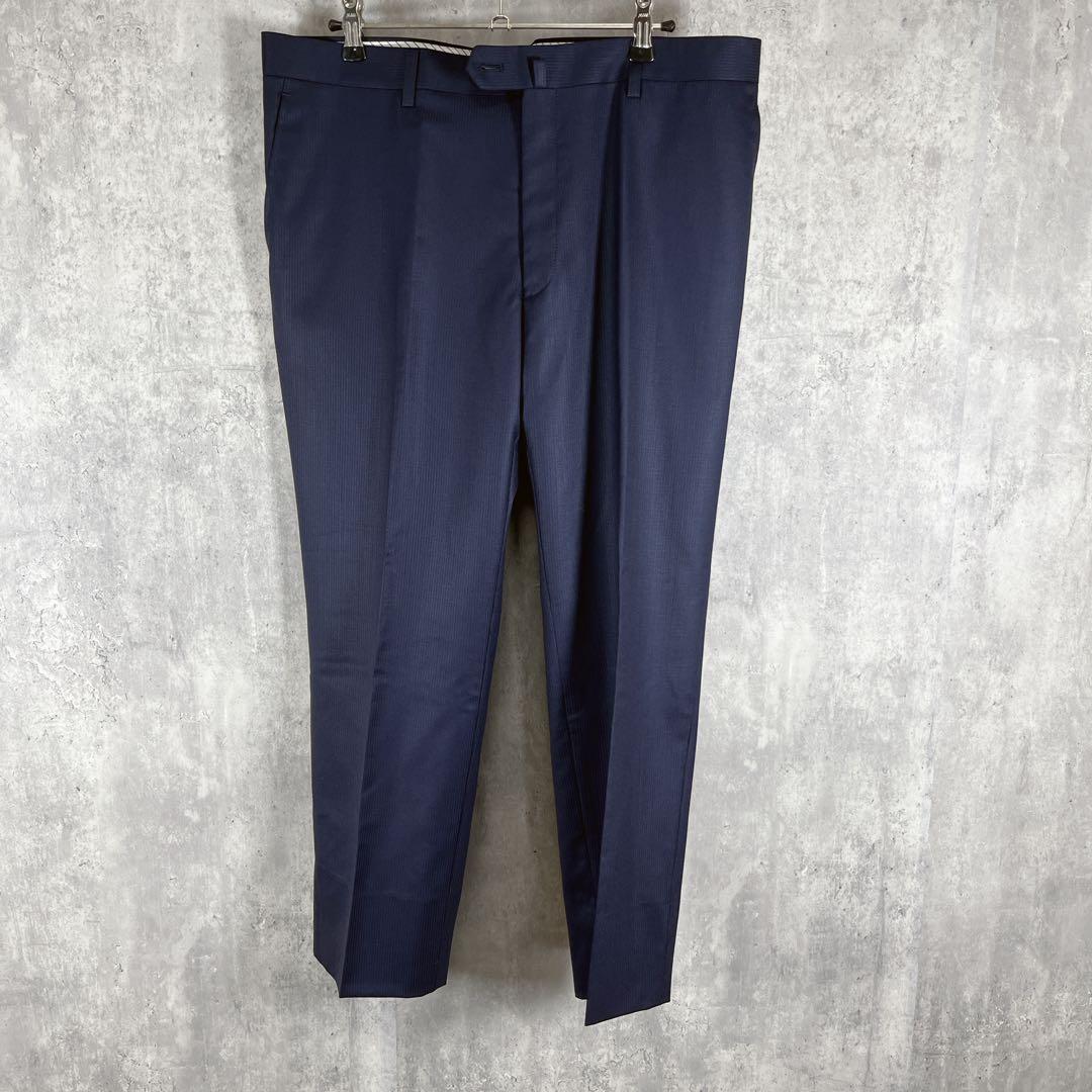 【新品タグ付き】パーソンズフォーメン 3ピース スーツ ネイビーストレッチ