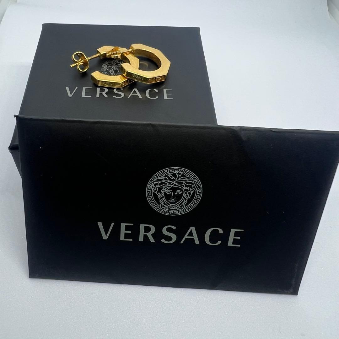 【正規品】VERSACE ヴェルサーチェ グレカ フープピアス ユニセックス