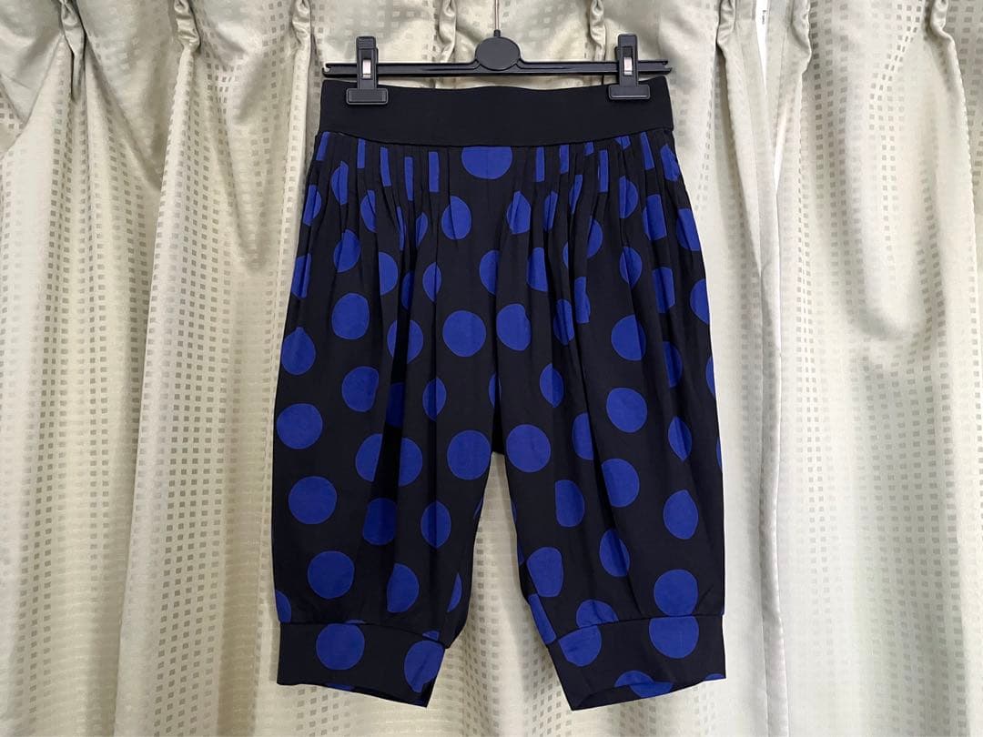 Y-3　ワイスリー　ヨウジヤマモト　アディダス　黒 青水玉　バルーンパンツ　新品