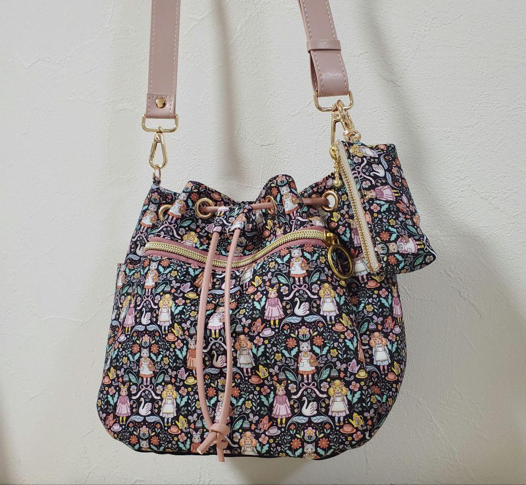 ハンドメイド ドロストショルダーバッグ Florestina マイリトルテイラー