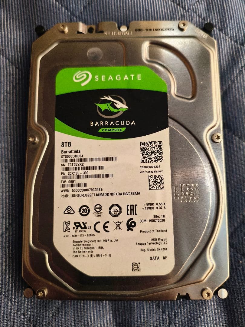 Seagate Barracuda ST8000DM004 8TB 内蔵型HDD