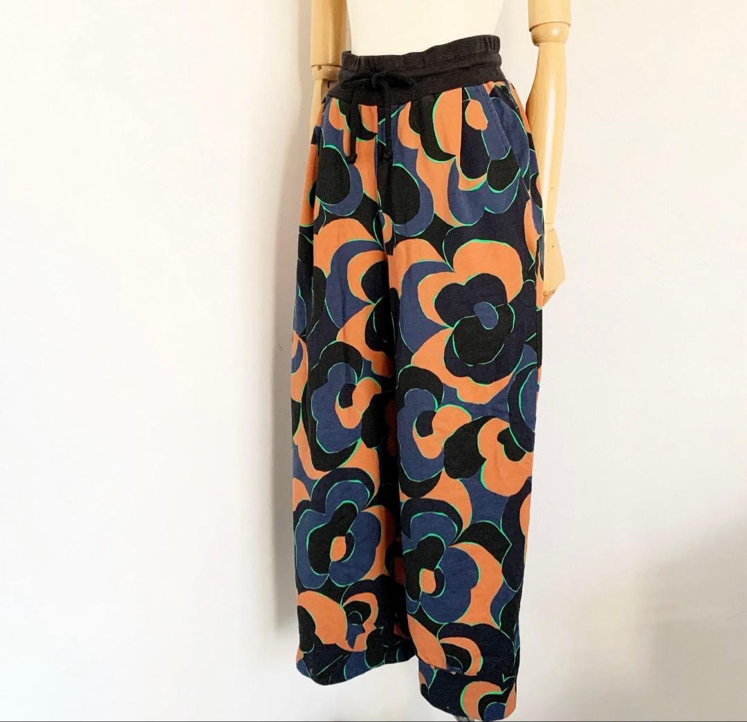 ドリスヴァンノッテン 花柄 スウェット ワイド パンツXS