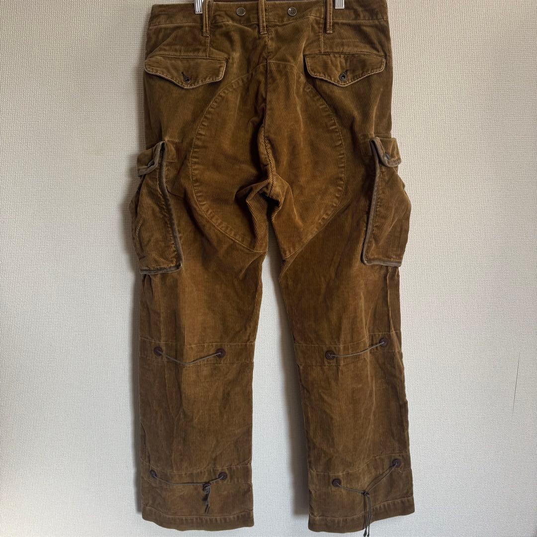 【レア】RRLコーデュロイカーゴパンツ　ブラウン　ラルフローレン 29