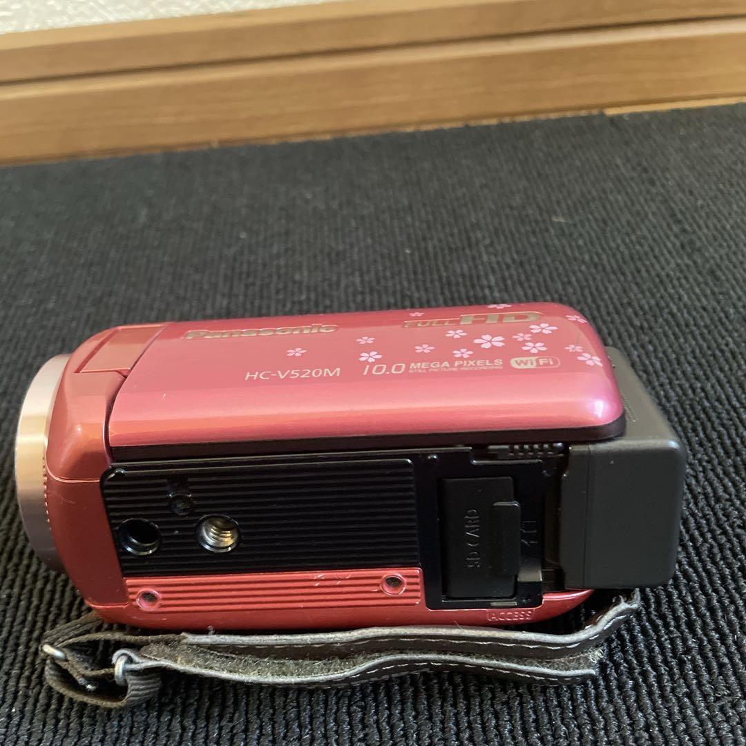 Wi-Fi対応♪ Panasonic HC-V520M ビデオカメラ　ピンク