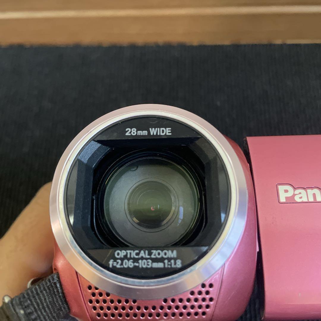 Wi-Fi対応♪ Panasonic HC-V520M ビデオカメラ　ピンク