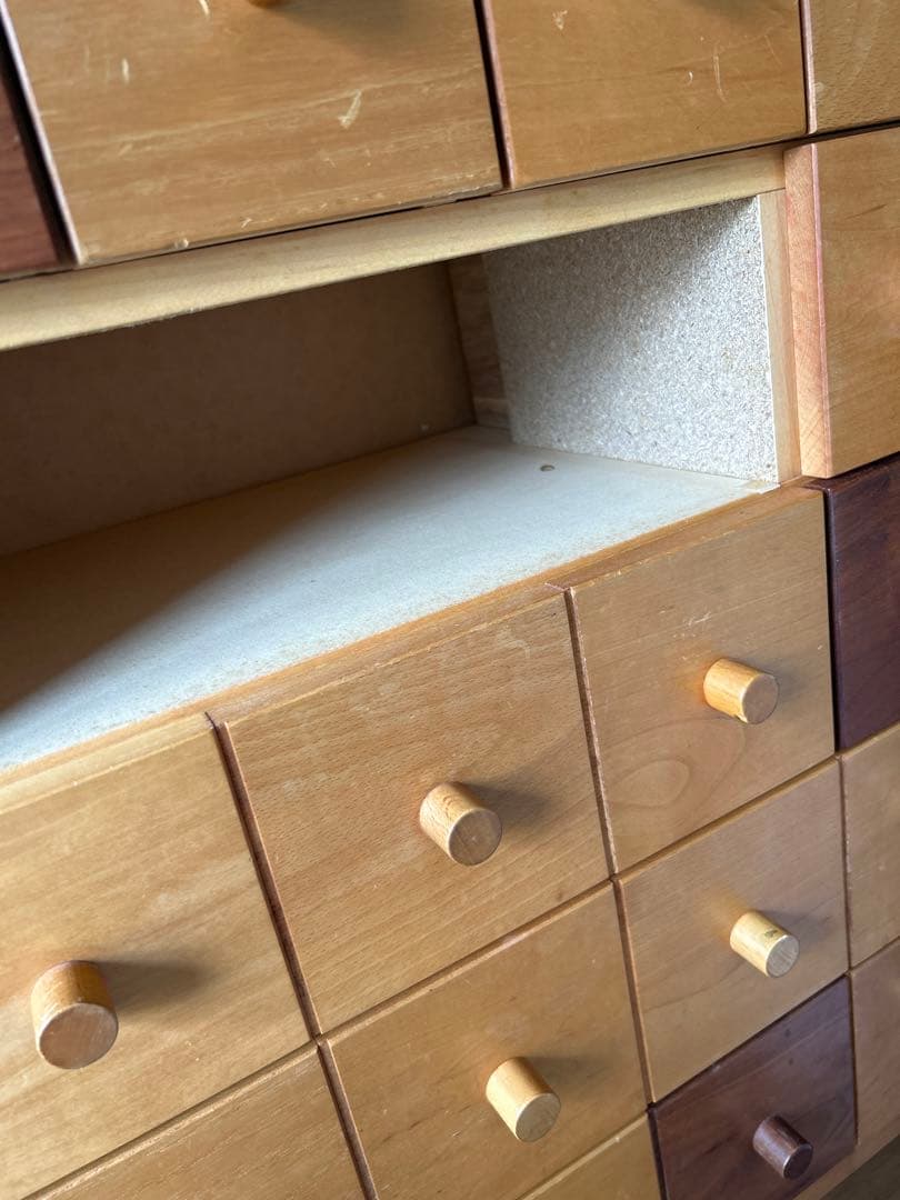 【希少】木製 多段チェスト 12杯 引き出し付き 幅75×奥行32.5×高さ90