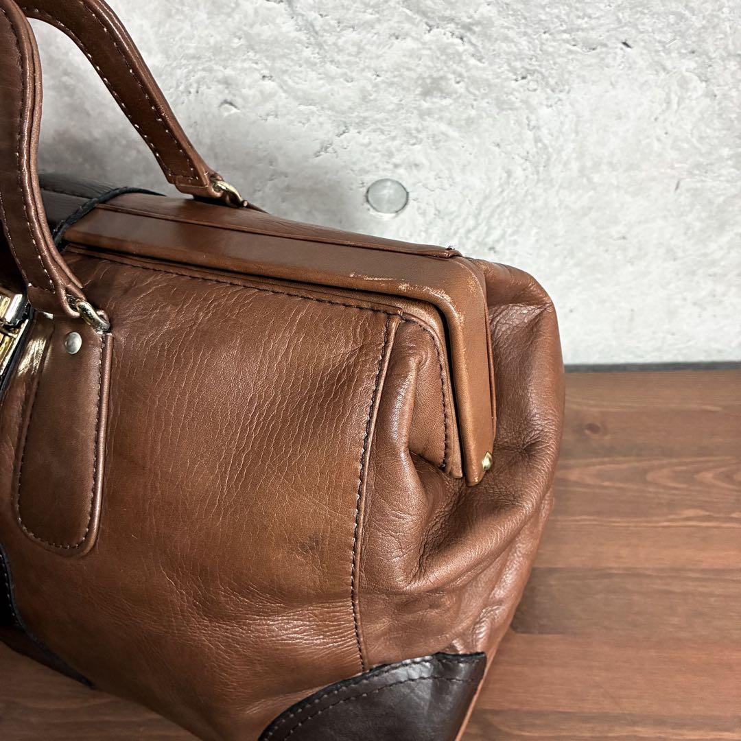 初期　ポーター　ソフティッシュ　ライン　ボストン　ドクター　レザー　バッグ