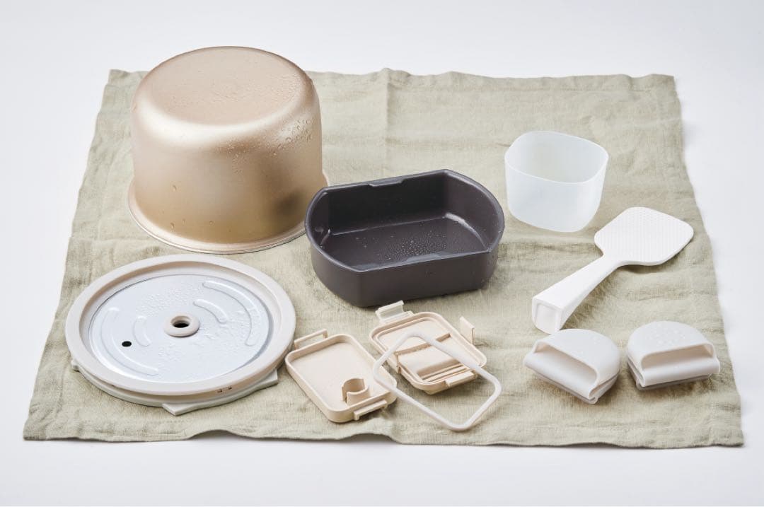 新品★récolte(レコルト) クッキングライスクッカー グレーRCR-2