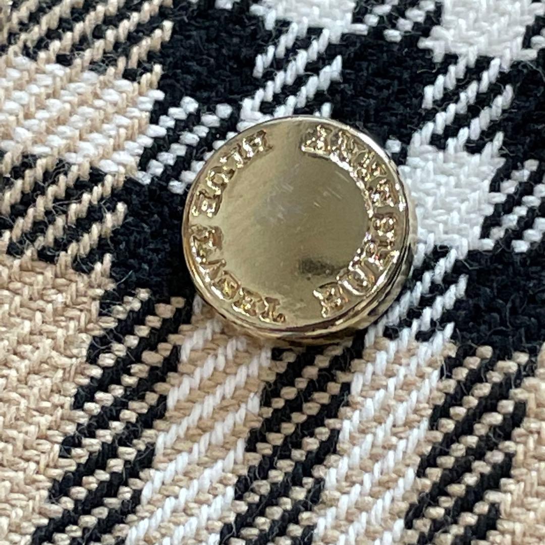 バーバリーブルーレーベル　デニムジャケット　ノバチェック 短丈　金ボタン　Ｍ