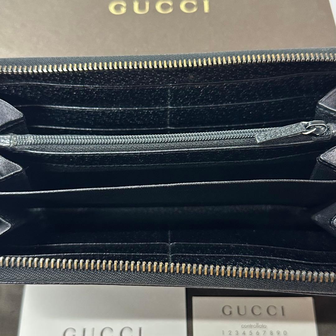 新品同様‼️ グッチ　GUCCI 財布　長財布　GGキャンバス　ラウンドファスナー
