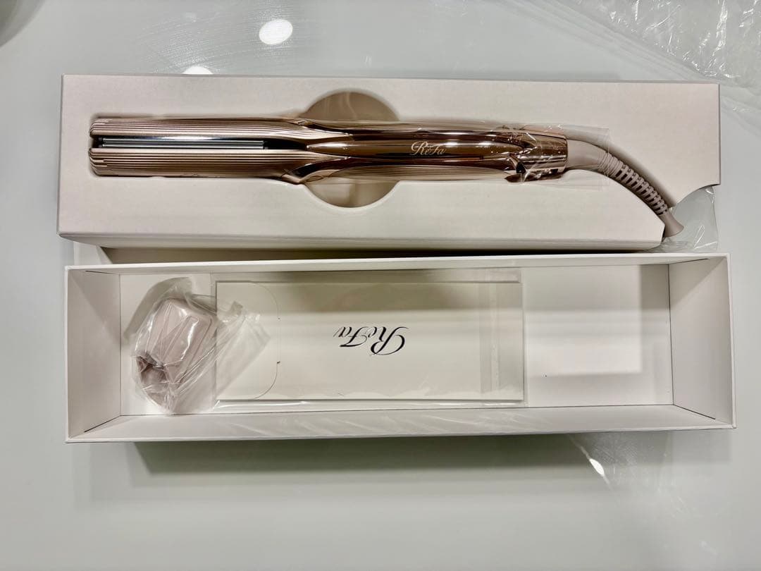 【新品保証書あり】ReFa ストレートアイロンプロ+プラス　シャンパングレージュ