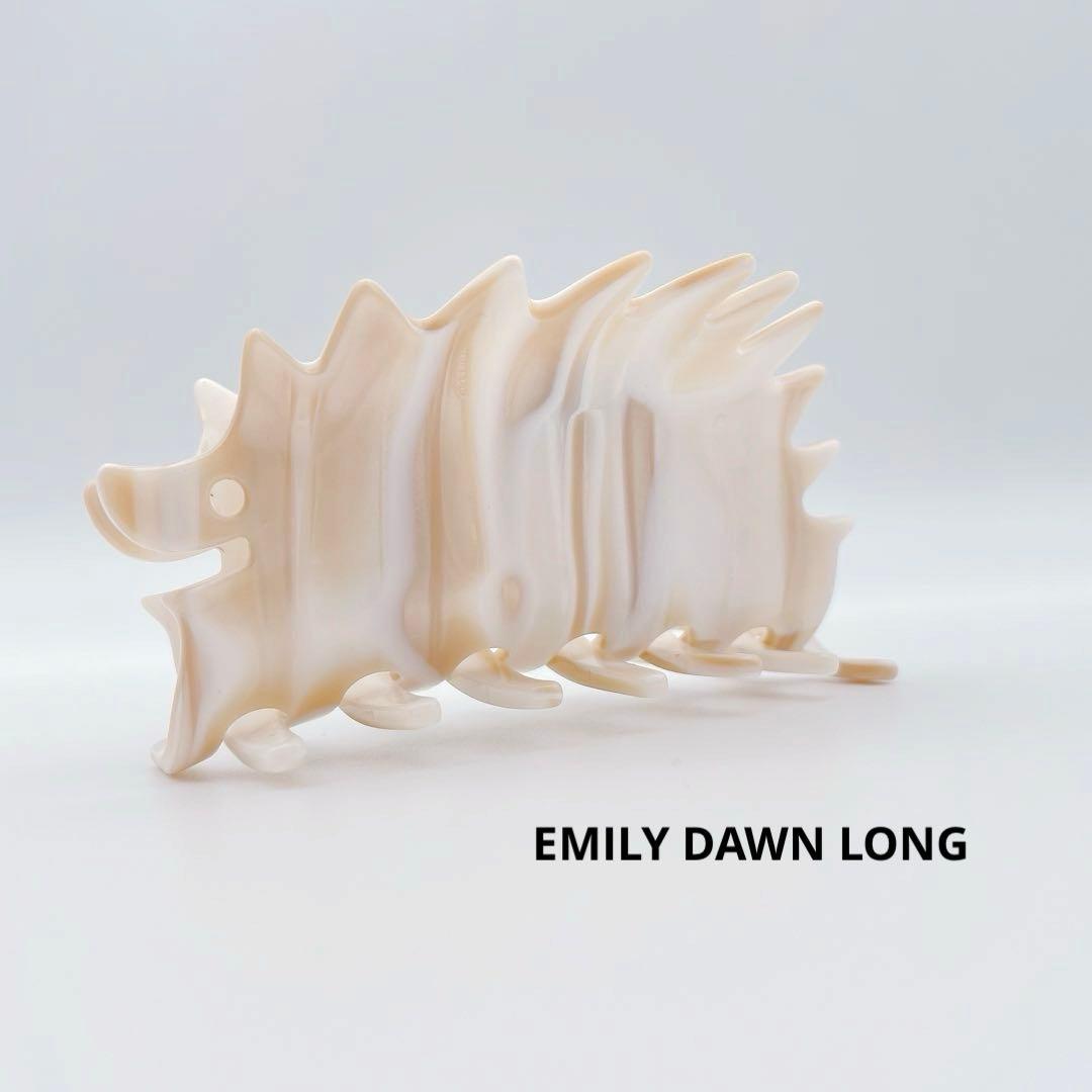 希少✨EMILY エミリー・ドーン・ロング ヘアクリップ ハリネズミ マーブル