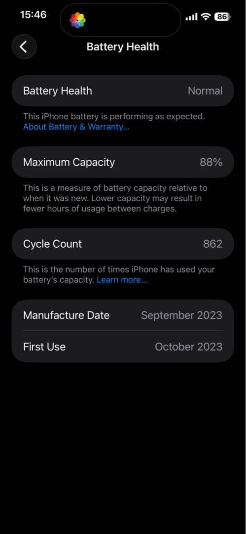iPhone15promax 256 simフリー　箱付き