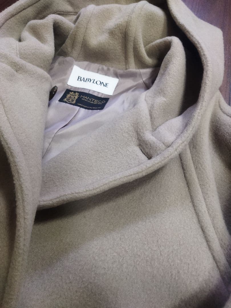 美品♪バビロン manteco社 イタリア ウールコート 38