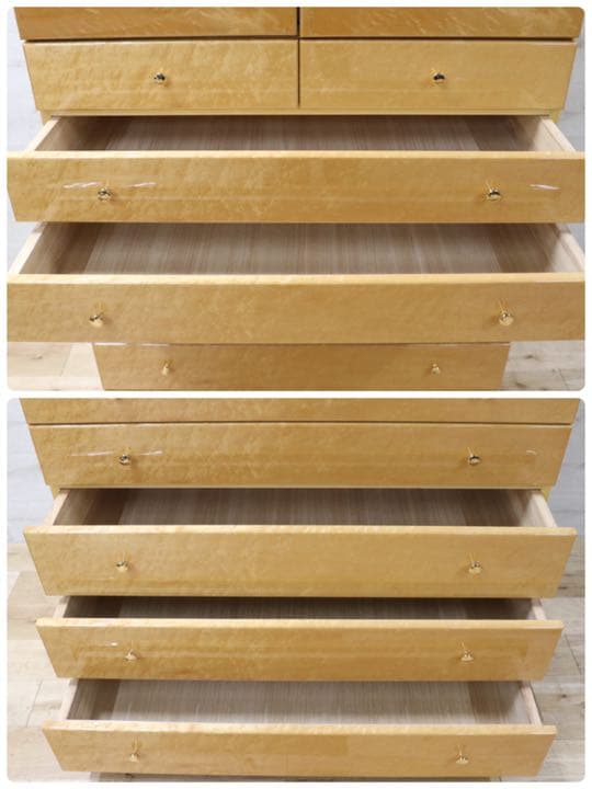 GMEH66○井上木工所 府中 最高級 ワードローブ 洋服箪笥 洋タンス 和箪笥