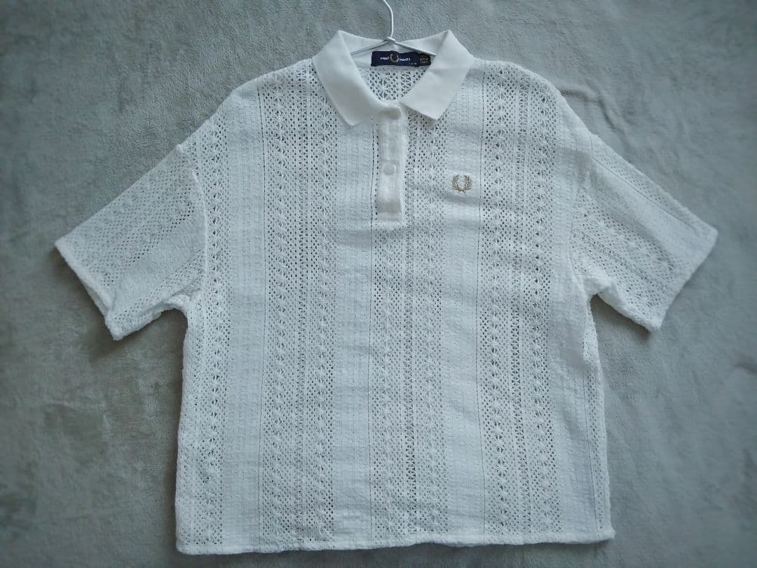FRED PERRY 総柄レースポロシャツ