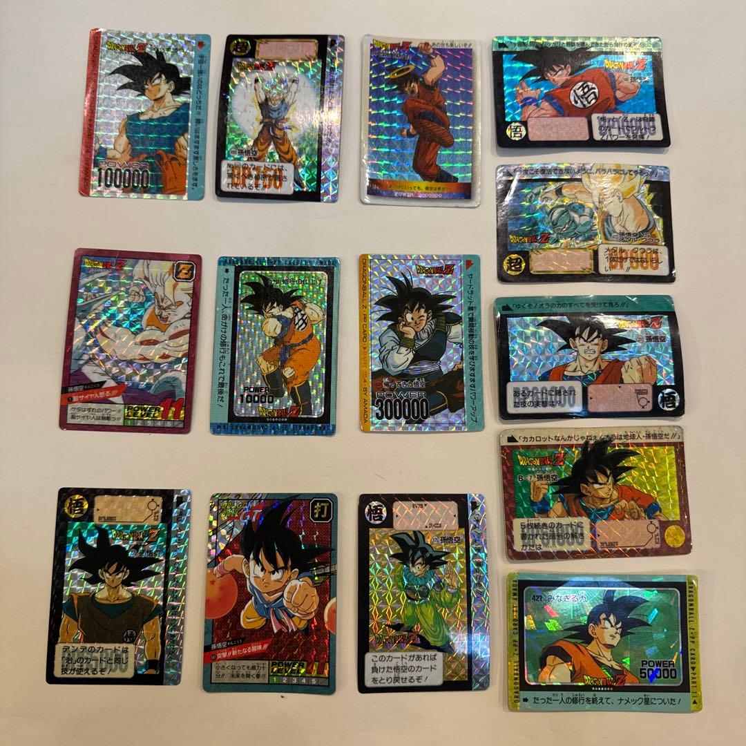 ドラゴンボール　カードダス　初期　孫悟空14枚セット