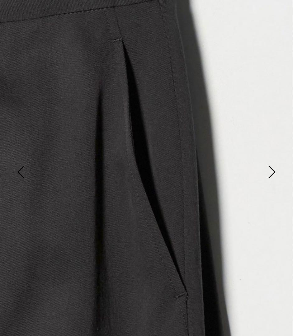 試着のみ【ROKU ロク】グレーカーブパンツ　34サイズ　日本製　今期