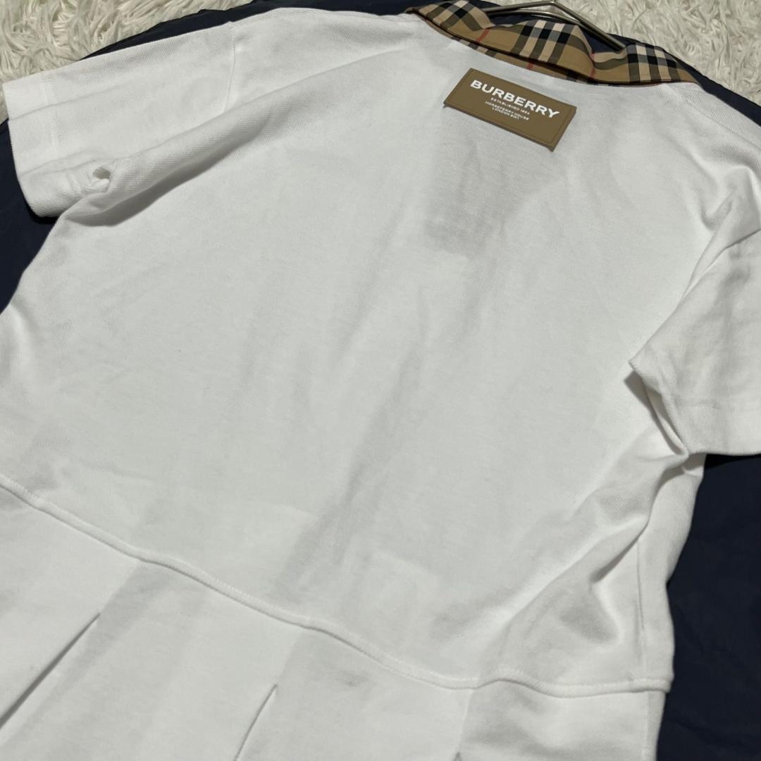 美品✨現行 バーバリー ノバチェック プリーツ フレア ポロシャツワンピース