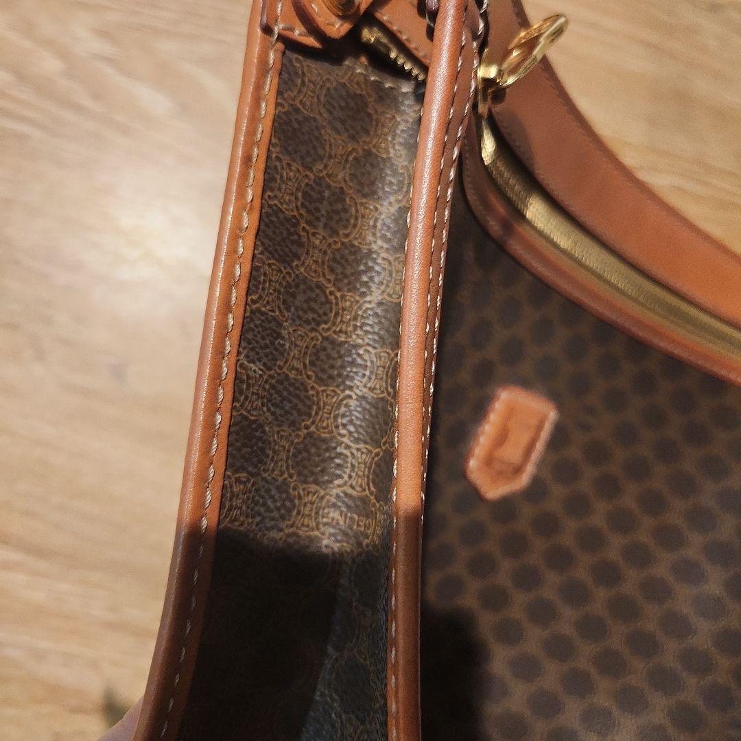 CELINE セリーヌ クラッチバック マカダムオールドセリーヌ ブラウン