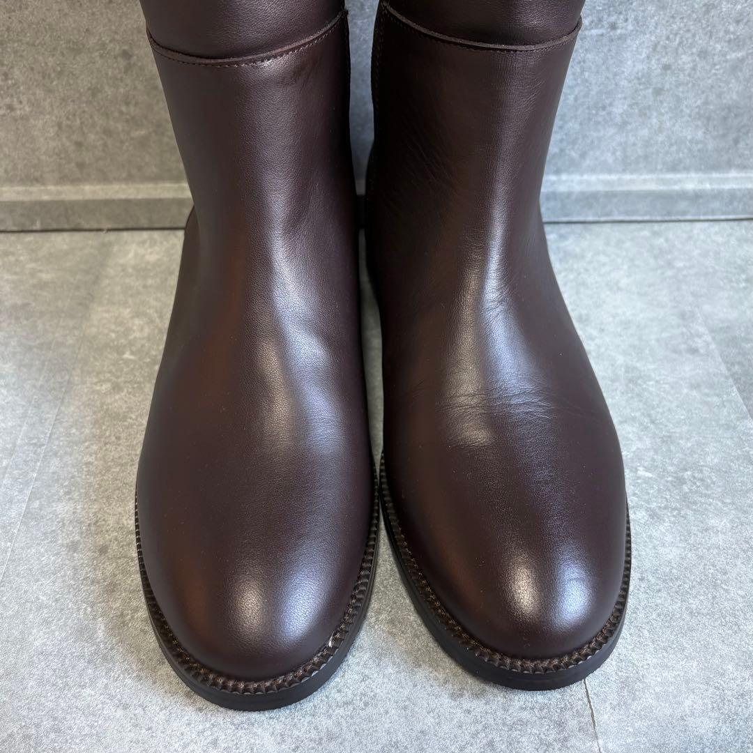 【未使用品】REMME レメ レザー ロングブーツ 24cm ジョッキーブーツ