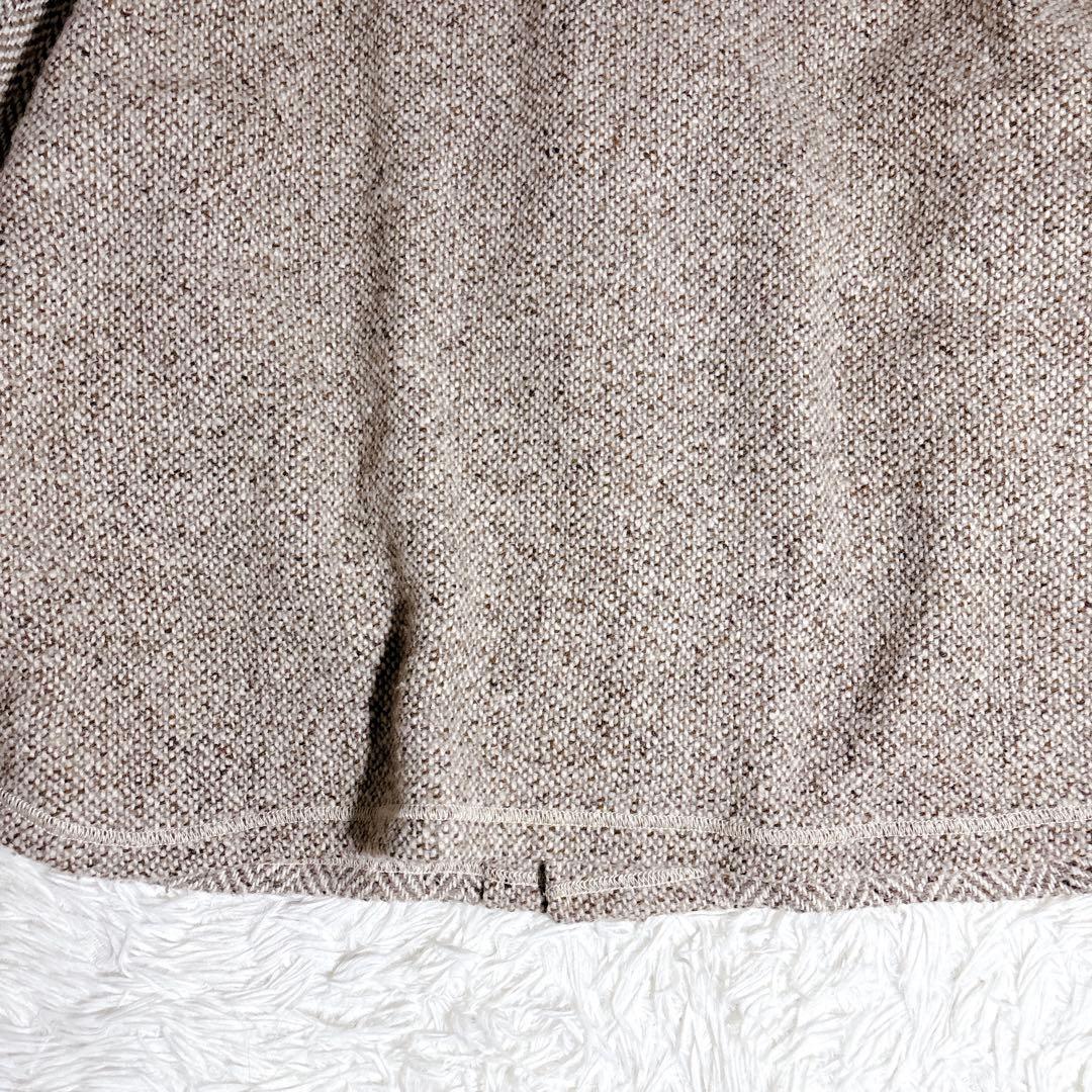 希少 イタリア製 ヘリンボーン ツイード ジャケット L ワーク 一点物