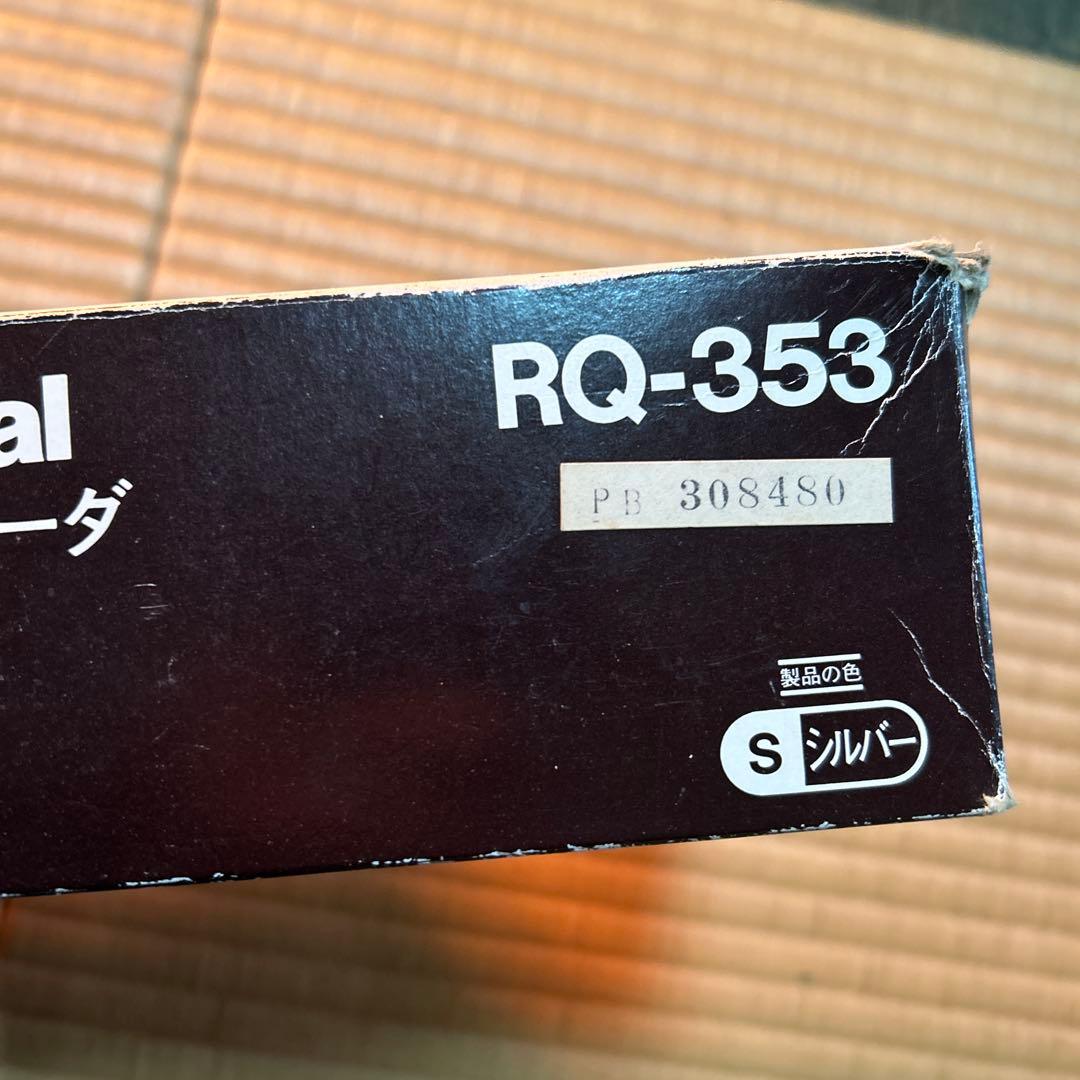 National RQ-353 ミニカセットレコーダー