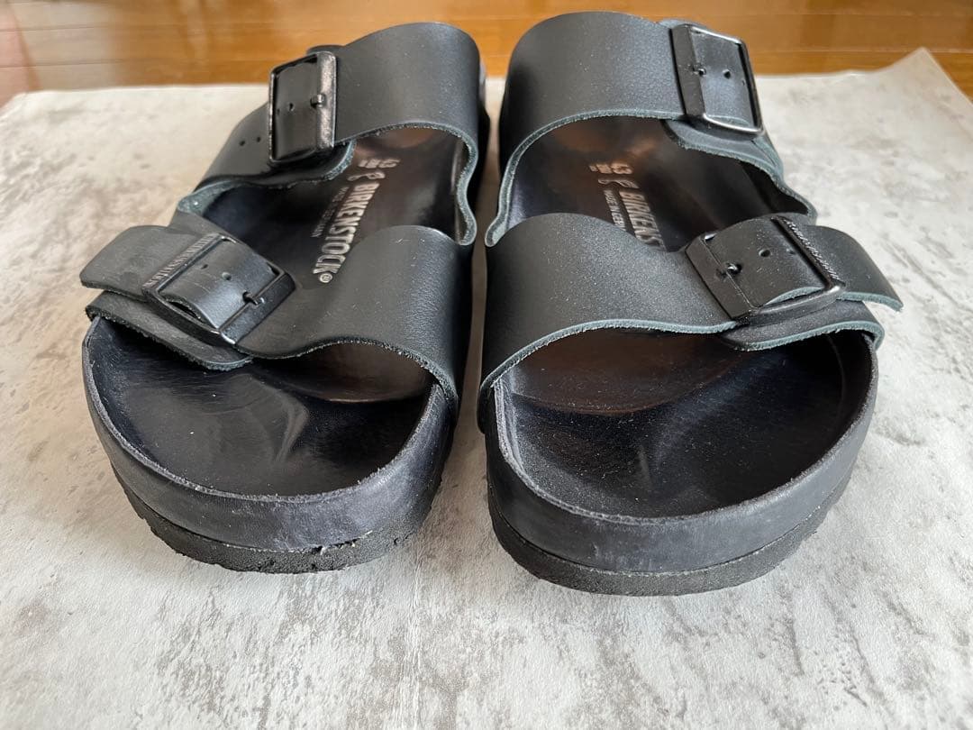 【美品】BIRKENSTOCK アリゾナ サンダル ブラック 43