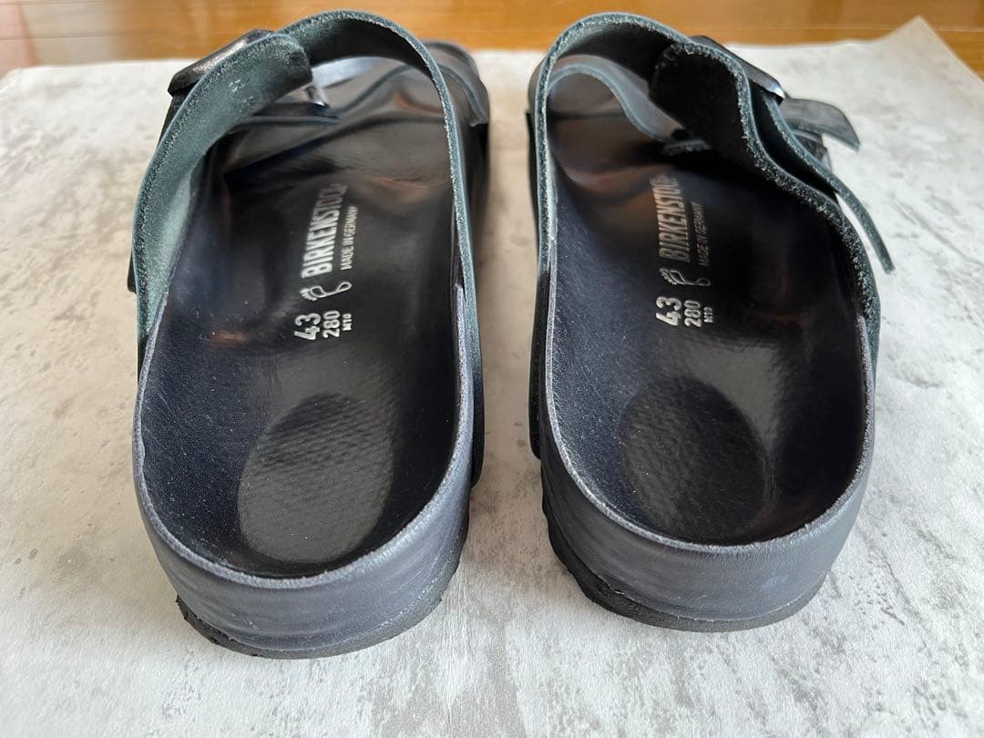 【美品】BIRKENSTOCK アリゾナ サンダル ブラック 43