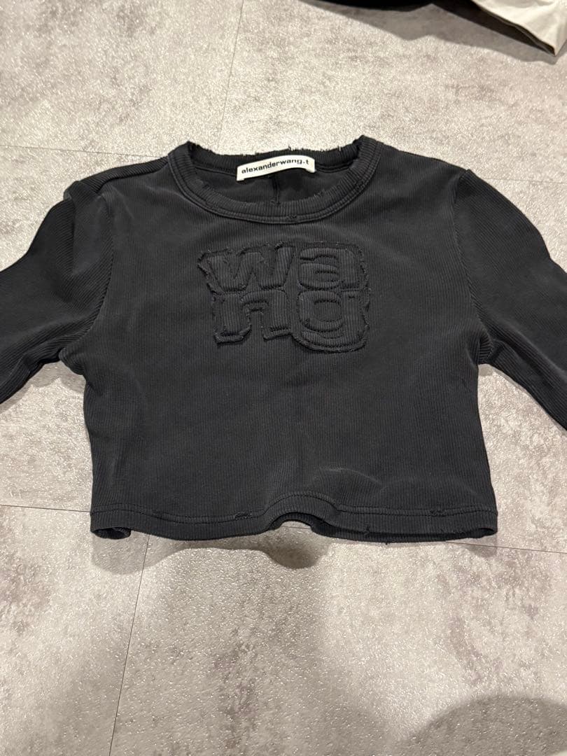 Alexander Wang ブラック クロップドトップス