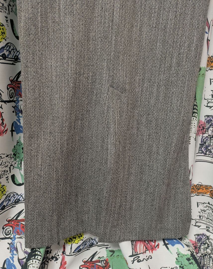 新品タグ付き　アダムエロペ【WEB限定】ストレートセミツイードワンピース 38