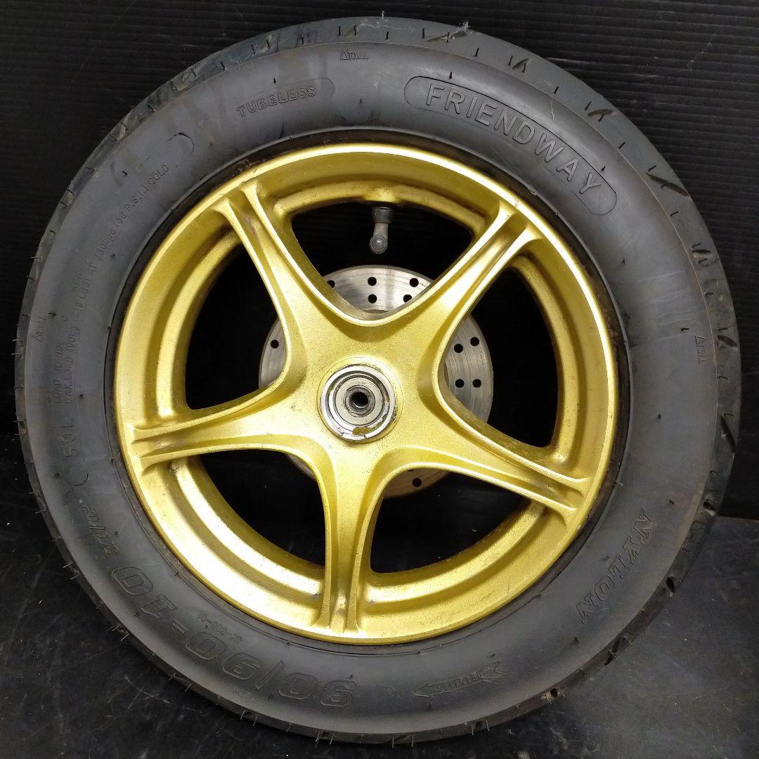 ★10　ヤマハ　JOG ZR SA39J　前後ホイール　キャスト　ゴールド