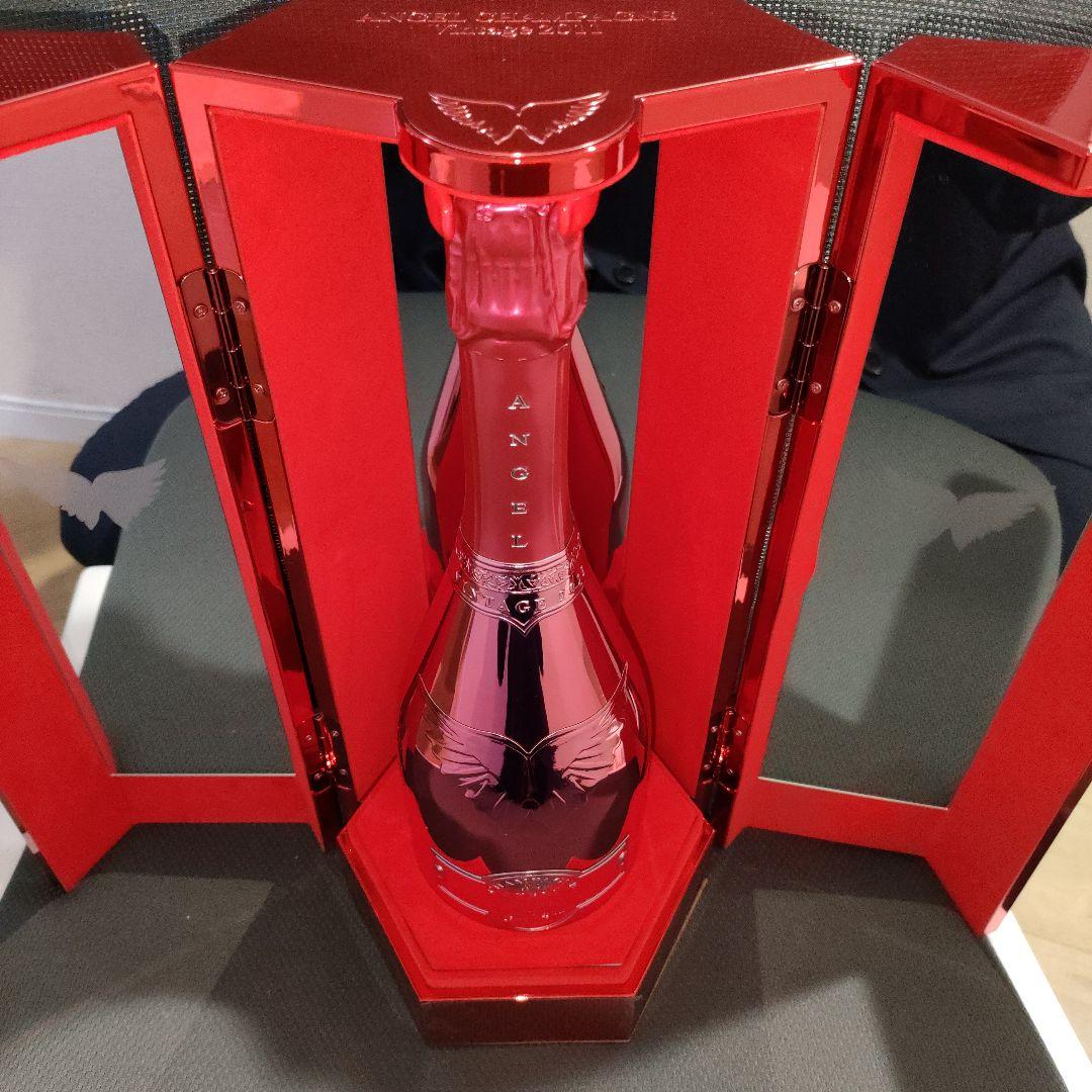 【未開栓】エンジェル シャンパン メタリックレッド Vintage 2011