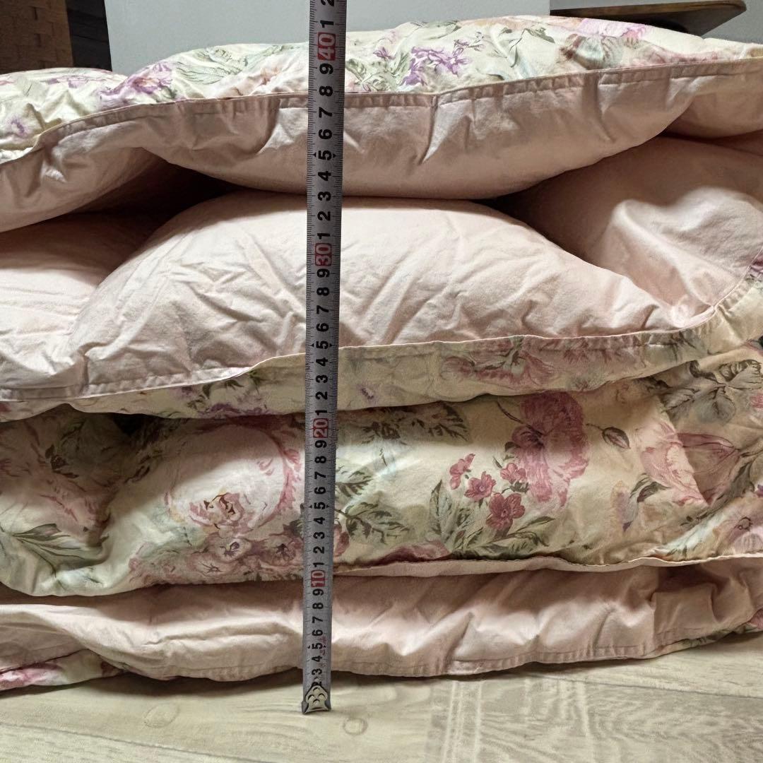 ロマンス小杉　ハンガリーホワイトグースダウン95% シングル　羽毛掛け布団